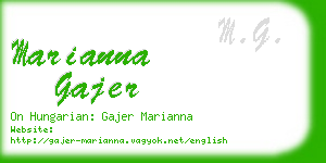 marianna gajer business card